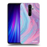 Silikónový prehľadný obal pre Xiaomi Redmi Note 8 Pro - Pink liquid