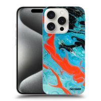 Silikónový čierny obal pre Apple iPhone 16 Pro - Blue Magma