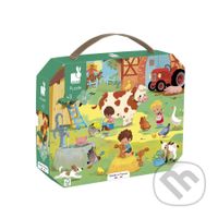 Deň na farme v kufríku - puzzle z kategorie Maxi dílky