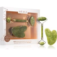 Zoë Ayla Jade Facial Roller And Gua Sha Tool darilni set za obraz 1 kos