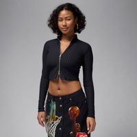 Jordan Wmns Long-Sleeve Top Black - Dámske - Tričko Jordan - Čierne - FV7185-010 - Veľkosť: L