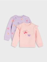 Sinsay - Bluzy z motywem motyli 2 pack - kremowy
