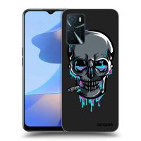 Silikónový čierny obal pre OPPO A16s - EARTH - Lebka 3.0