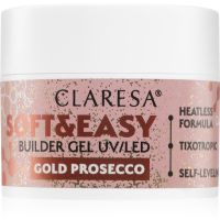 Claresa Soft&Easy Builder Gel osnovni gel za nohte odtenek Gold Prosecco 12 g