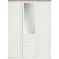 Hom`in SKRIŇA SO ZRKADLOM, sivá, biela, 154/209/60 cm
