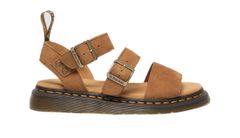 Dr. Martens Gryphon Tumbled Nubuck Sandals Ženy - Sandály Dr. Martens - Hnědá - DM40625200-6.5 - Size: 6.5