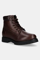 Kožené členkové topánky Tommy Hilfiger FLEX TH OUTDOOR RS LTH BOOT