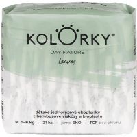 Kolorky Day Nature Bambus Leaves πάνες μιας χρήσης ECO μέγεθος M 5-8 Kg 21 τμχ