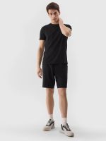 Men's 4F Tracksuit Shorts - Black