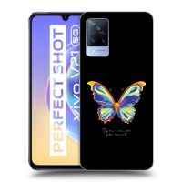 Silikónový prehľadný obal pre Vivo V21 5G - Diamanty Black