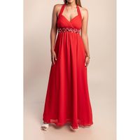 Elegantes Maxikleid, Rot