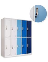 Kovová šatní skříň na oblečení Oxford Blue