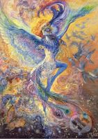 Josephine Wall - Blue Bird - puzzle z kategorie Umělecké