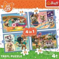 44 koček Kočičí tým 4v1 - puzzle z kategorie Maxi dílky