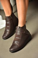 Fox Shoes R555001103 Brown Leather Comfort Sole Women's Boots