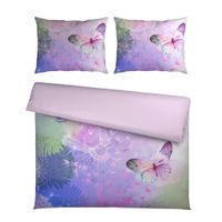 Esposa OBOJSTRANNÁ POSTEĽNÁ BIELIZEŇ, satén, lila, 200/200 cm