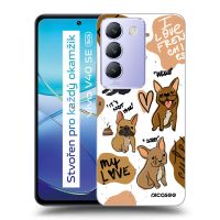 Silikónový čierny obal pre Vivo V40 SE 5G - Frenchies