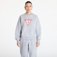 Bluza Guess JEANS Oversized Iconic Triangle Sweat Medium Grey Heath XS