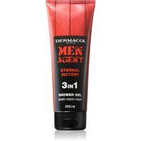 Dermacol Men Agent Eternal Victory Duschgel für Gesicht, Körper und Haare für Herren 250 ml