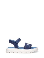 Logo Cotton Denim Strap Sandals