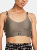 Hnědá dámská sportovní podprsenka Under Armour UA Infinity Mid 2.0 Rib Bra