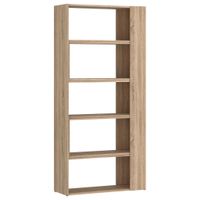 REGÁL, dub sonoma, 82-146/180/35 cm