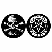 podkładka pod gramofon (zestaw 2 sztuk) Mötley Crüe - SKULL & PENTAGRAM - RAZAMATAZ