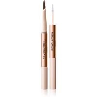 Makeup Revolution Fluffy Brow Filter Duo dvostrana olovka za obrve za učvršćivanje i oblik nijansa Blonde 0.12 g