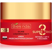 Bielenda Super Trio stärkende Creme gegen Falten 50+ 50 ml