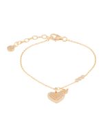 Emporio Armani Narukvica  rozo zlatna / prozirna