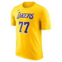 Nike NBA Luka Dončić Los Angeles Lakers Icon Edition Tee Amarillo - Pánske - Tričko Nike - Žlté - DR6380-733 - Veľkosť: S