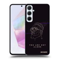 Silikónový čierny obal pre Samsung Galaxy A35 5G A356B - You are not alone