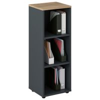 Voleo REGÁL, antracitová, dub artisan, 45/120/40 cm