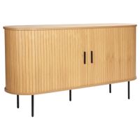 Xora ŠIROKÁ KOMODA, čierna, farba duba, 140/76/40 cm
