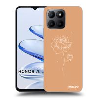 Silikónový čierny obal pre Honor 70 Lite - Peonies