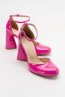 LuviShoes Oslo Fuchsia Patent Leather Women's Heeled Shoes