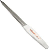 Zafírový špicatý pilník na nechty Hairway "7R", biely - 177 mm (11517)