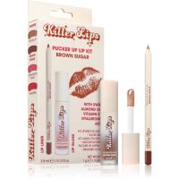 Killer Lips Pucker Up Lip Kit zestaw do ust dla kobiet Brown Sugar