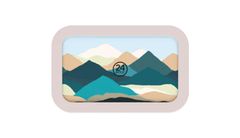 24 Bottles Snackbox Mountains 700 ml Unisex - Flaše 24Bottles - Farebná - SB_070_1979-One-size - Size: One size