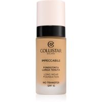 Collistar Impeccabile Long Wear Foundation dlhotrvajúci make-up SPF 15 4N Sand 30 ml