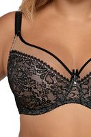 Nevyztužená podprsenka Ava Lingerie 1396 Crystal Černá 95E
