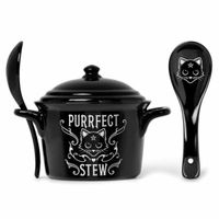 kubek z łyżeczką ALCHEMY GOTHIC - Purrfect Stew