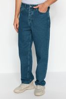 Trendyol Navy Blue Vintage Look Baggy Fit Jeans Denim Trousers