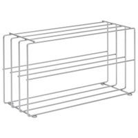 Livetastic REGÁL NA TOPÁNKY, strieborná, chrómová, 73/40/28,5 cm