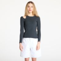 T-shirt A BATHING APE Pigment Dyed Cut Out Rib L/S Tee Black S