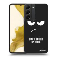 Silikónový čierny obal pre Samsung Galaxy S22 5G - Nesiahajte mi na telefón