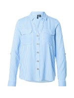 VERO MODA Bluza 'VMBumpy'  nebesko plava / bijela