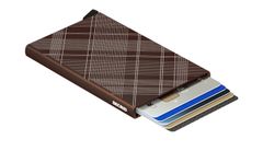 Secrid Cardprotector Laser tartan Brown Unisex - Peňaženka Secrid - Hnedá - CLa-Tartan-brown-One-size - Size: One size