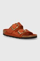 Birkenstock šľapky dámske kožené na plochom podpätku