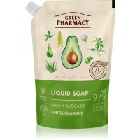 Green Pharmacy Aloe & Avocado рідке мило для рук змінне наповнення 460 мл